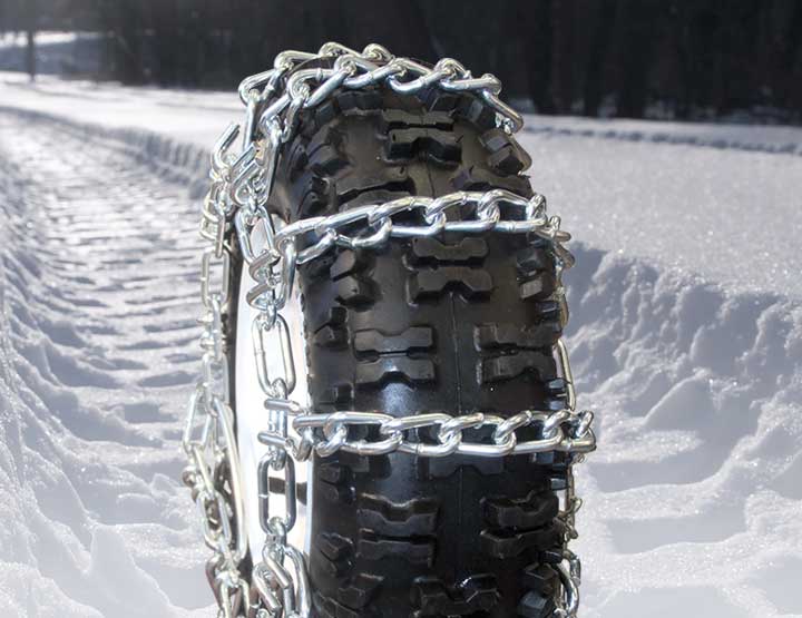 Thrower 2 Link 13 x 5.00 x 6 Snow Tire Chains for ATV Snow Blower 